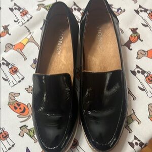 Vionic Black Patent Loafers